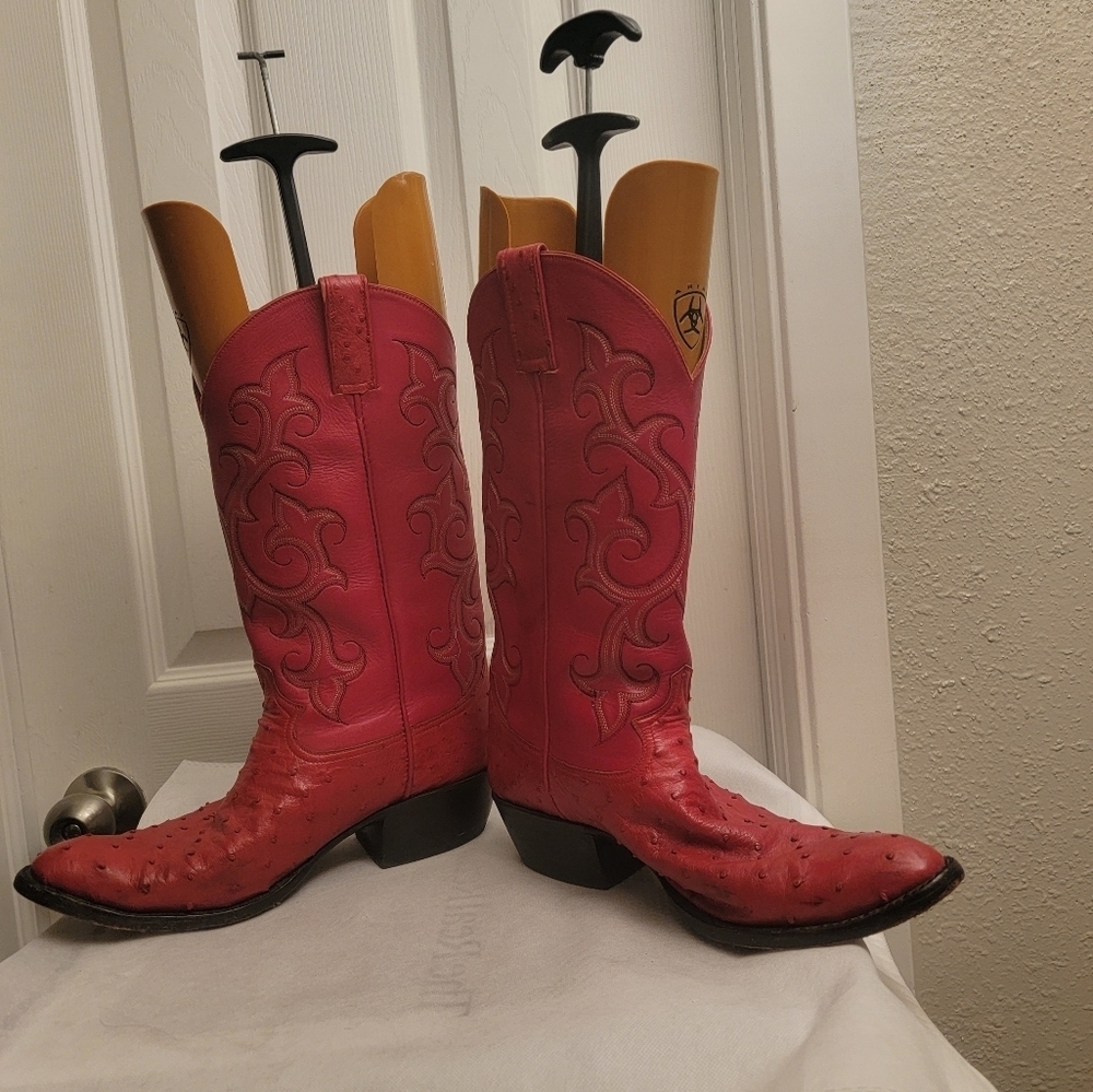 Caboots Ostrich Men's cowboy boots size10 - Picture 8 of 16